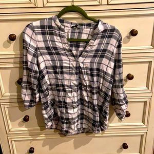 Black and white boutique flannel
